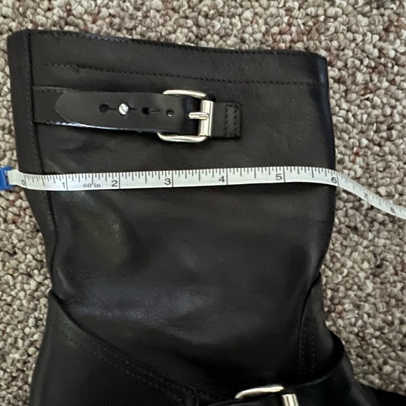 Rag & Bone Black leather MOTO buckle boots 38.5​ - Picture 11 of 14